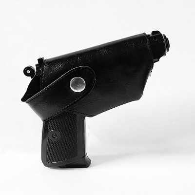 Huayue ™508 Gun Pistol Lighter Heavy Weight Metal Body Real Original Like Gun Pistol Machine Steel Gun Lighter Steel Gas Lighter Cigarette Lighter(Black)