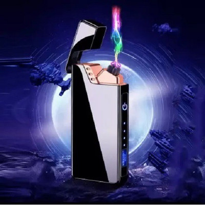 ASTOUND LED Windproof Double Arc Click Ignition Cigarette Lighter (Black) LED Windproof Double Arc Click Ignition Cigarette Lighter (Black)-20z Cigarette Lighter(Black)
