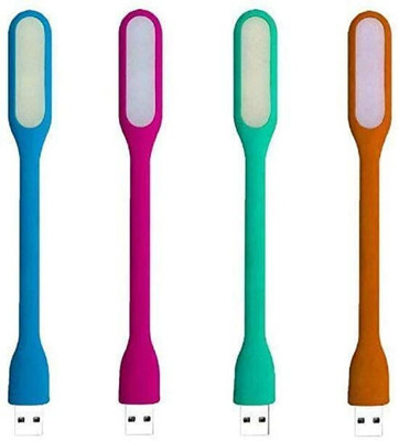 Ramboo SET OF 4 Portable USB Led Flexible Lamp 5V 1.2W USB Led Light(Multicolor)