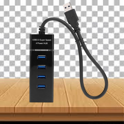 FRONY USB Hub 4 IN 1 Multiport Adapter with 5000 MBPS Data Transfer Speed for PC A165 USB Hub 4 IN 1 Multiport Adapter with 5000 MBPS Data Transfer Speed for PC E165 USB Hub(Black)