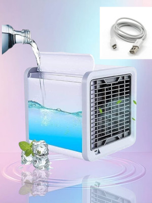 KRITAM Cooler for Room Cooling Mini AC Portable Mini Fan Artic Coole AiR CoOlEr PoRtAbLe AiR CoNdItIoNeRs FoR HoMe OfFiCe ArTiC MiNi CoOlEr USB Air Cooler(Multicolor)