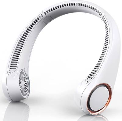 ZUVUZU Portable Neck Fan ^ Hands Free Bladeless Fan, 24Hrs Play 11000 mAh Battery Opert Personal Fan ^ Leafless, Rechargeable, Headphone Design, USB Desk Fan,3 Speeds USB Fan