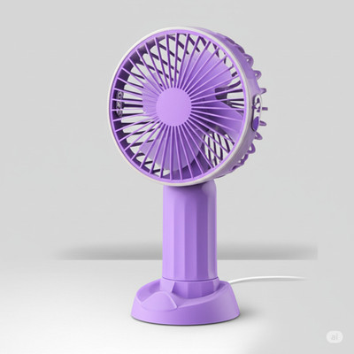 Refulgix WindPro Max 360 TurboCool – USB Rechargeable Mini Handheld Fan EN-3022 Rechargeable Fan(Purple)