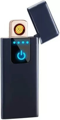 STROMBUCKS USB Charging Finger Touch Sensor lighter electronic Lighter-BLACK+GOLD Cigarette Lighter(black+gold)