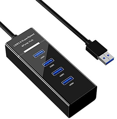 IMMUTABLE USB Hub with Hi-Speed Transfer Indication Cable sdc1 usb hub 4-Port High Speed Indication Cable asa1 USB Hub(Black)