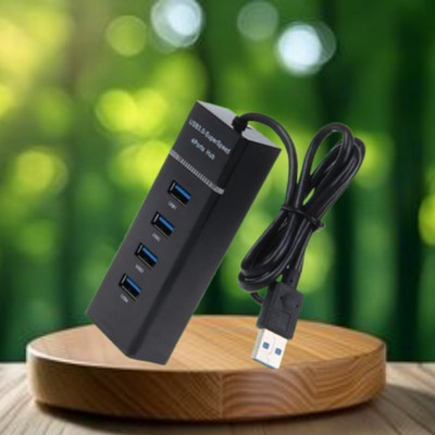 FRONY USB Port 4IN1 (Multiple USB HUB)With Fast Data Transfer Speed for Laptop/PCC489 USB Port 4IN1 (Multiple USB HUB)With Fast Data Transfer Speed for Laptop/PCC489 USB Hub(Black)