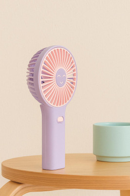 WOYR 3 Speed Portable Fan Rechargeable with stand|Small Fan Portable Mini Rechargeable Fan Rechargeable Fan(Purple)
