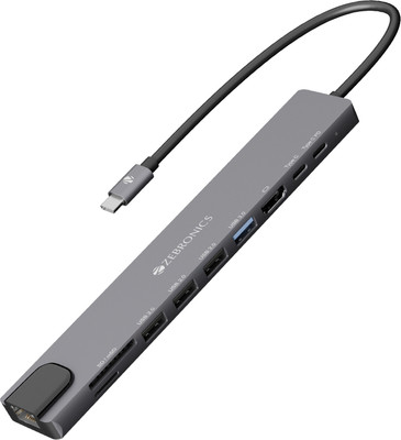 ZEBRONICS CT101 Zeb-CT101 USB Hub(Grey, Black)