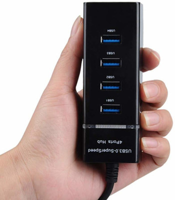 ENMORA usb hub 4 Port USB 3.0 Hub with Hi-Speed Data Transfer Cable mlo1 usb hub 4 Port USB 3.0 Hub with Data Transfer Cable saw7 USB Hub(Black)