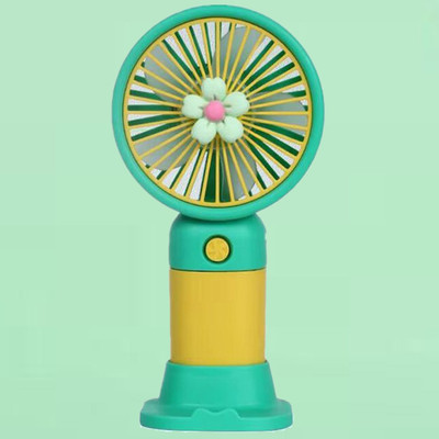 Toyvala Portable Handheld USB Rechargeable Small Fan & Student Desktop Phone Holder MINI HANDHELD USB RECHARGEABLE FAN NO.202 Rechargeable Fan(Yellow, Green)