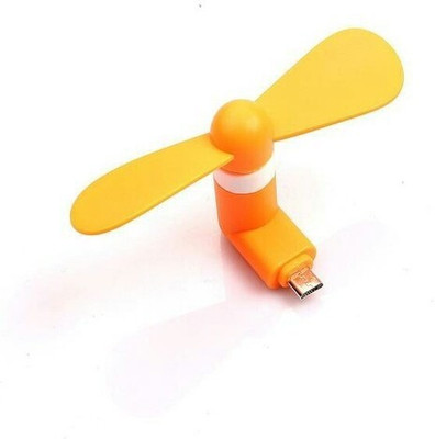 GADGETSMORE USB FAN Mini USB OTG Fan with Micro Pin for Tablet/Android Smartphone Portable USB Fan USB Fan(Orange)