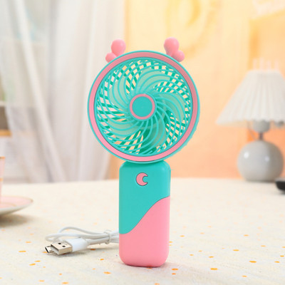 Spiaty Cute Rechargeable Handheld Mini USB Fan UFAN017 USB Fan(Light Blue1)