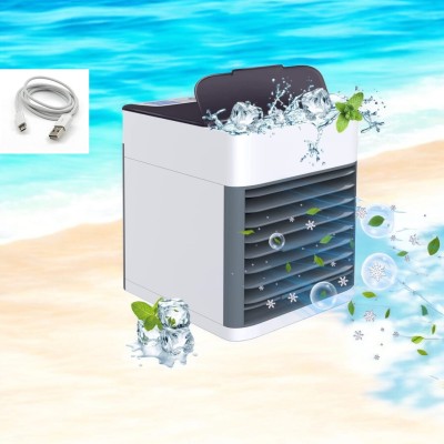 KGDA Mini Coolr Air Personal Space Cooler The Quick & Easy Mini Coolr Cooler The Quick & Easy USB Air Cooler(White)