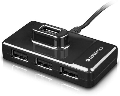 ZEBRONICS 100HB High Speed ZEB-100HB High Speed USB Hub (Black) USB Hub(Black)