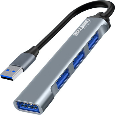 Branko Branko 4 PORT USB HUB X39 A USB Hub X32 A USB Hub(GRAY)