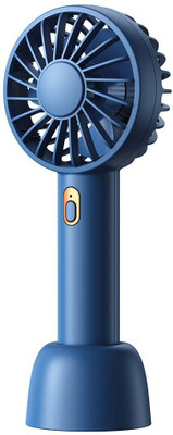 Vozica Mini Handheld Fan, Portable Fan USB Rechargeable, Small Pocket Digital fan Cooling Mini Portable Hand Fan 3 Speed modes Build-in Battery Rechargeable Fan USB Fan(Dark Blue)
