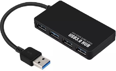 TERABYTE USB hub 3.0 Super Speed 4 Port Compatible for PC, Pendrive, Mouse, Keyboards 5Gbps High Power 3.0 USB Hub(Black)