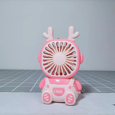 Felinar Rechargeable Mini USB Fan Cute Handheld USB Fan(PINK-1)