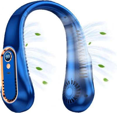 NHOUSE Portable Neck Fan Bladeless USB Fan with 3 Speeds, Rechargeable WKJ6 Portable Neck Fan Bladeless USB Fan with 3 Speeds, Rechargeable WKJ6 USB Fan(Multicolor)