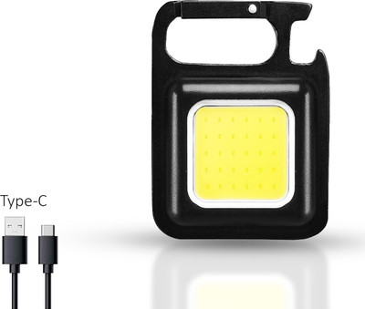 Wanzhow Multi Uses Keychain Led Light with Bottle Opener, Magnetic Base LED Light LED Spot Light(Black)