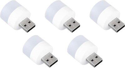 justcellz Mini USB LED Light | USB Light for Laptop | Portable USB LED Lamp | Pack of 5 Mini USB LED Light | USB Light for Laptop | Portable USB LED Lamp | Pack of 5 Led Light(White)