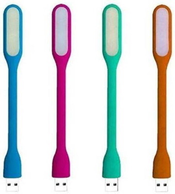 PARANDIVV SET OF 4 Portable USB Led Flexible Lamp 5V 1.2W USB Led Light(Multicolor)