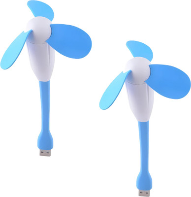 Rhobos BUY ONE GET ONE Portable USB Fan with 3 Leaf, Mini USB Dragon Fan USB Fan(Multicolor)