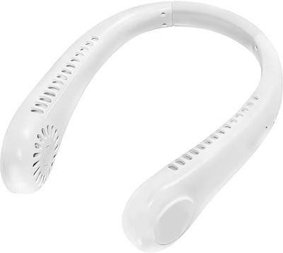 VOLTegIC Hands-free Portable Leafless Fan NF-01 Rechargeable Fan, USB Fan(White)