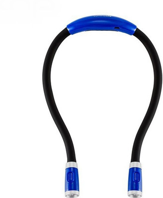 QAWACHH QAWACHH Brand Rechargeable Adjustable 4 LED Hug light Neck Book Night Lamp Torch for Study Reading Blue and Black Colour 4 Led Hug Light USB Hub(Black)