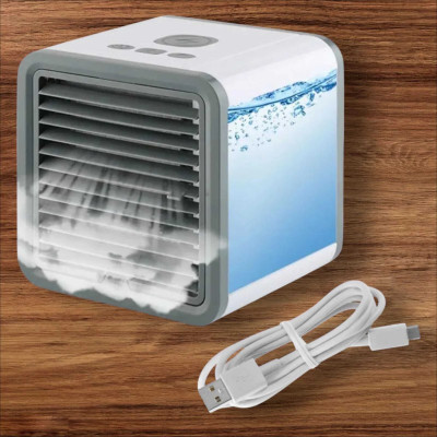 KRITAM Air Cooler USB Powered Mini Desktop Cooling Fan 3 Smart Speeds,Office, Home,Room Conditioners AC Quiet Personal Air Cooler USB Powered Mini Desktop Cooling USB Air Cooler(Multicolor)