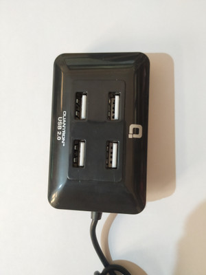Quantron QHU -220, QUANTRON QHU -220 MASTER USB 2.0 4 PORT HUB BLACK. USB Hub(Black)