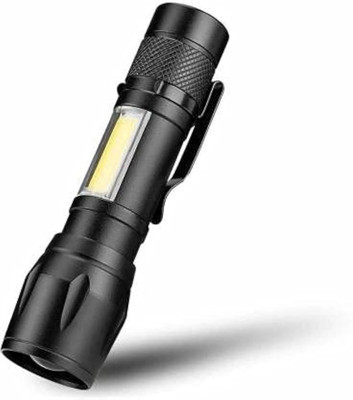 Zeorgia USB Rechargeable Torch LED Flashlight Mini Portable LED Flashlight USB Rechargeable 3 Modes Torch Led Light(Black)
