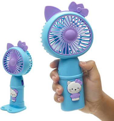 Felinar FELINAR Portable Mini Hand Fan with Stand, 2 Speed Settings, USB Rechargeable Portable Mini Hand Fan with Stand, 2 Speed Settings, USBRechargeable Lightweight USB Fan, Rechargeable Fan(Sky Blue)