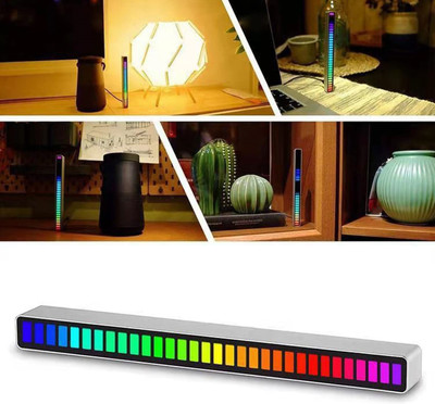 Xydrozen Noise Cancelling LED Light Music Level Lamp Smart Sensor Light