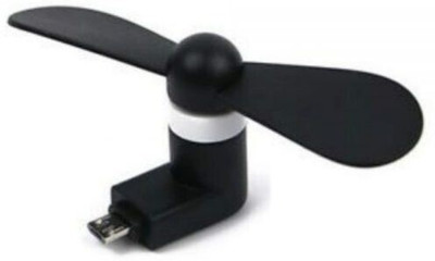 GADGETSMORE USB FAN Mini USB OTG Fan with Micro Pin for Tablet/Android Smartphone Portable USB Fan USB Fan(Black)