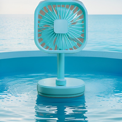 YAROH W63_Flow Fan Portable Mini USB Hand Fan: Adjustable & Rechargeable W63_Flow Fan Portable Mini USB Hand Fan: Adjustable & Rechargeable USB Fan(Light Blue)