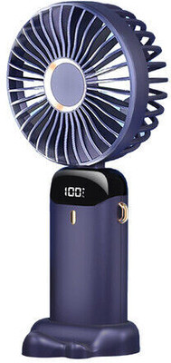 MOGADGET Mini Handheld Fan,Portable Fan USB Rechargeable ,Small Pocket Fan Cooling Mini Portable Hand Fan with 5 Speed & 1800 mah battery USB Fan(Blue)