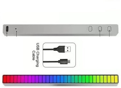 NKPR RGB Led Bar Light 32 Bit RGB Music Sound Control For Cars Led Light_26 Smart Sensor Light