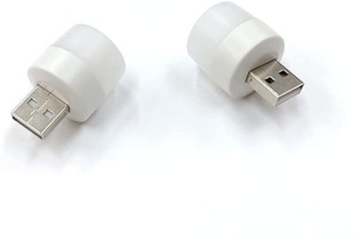 ERH India USB Bulb 2Pcs USB Plug Lamp Mini Night Light Computer Led Light(White)