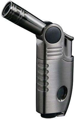 HumBiG DY-105 Movable Neck Lighterr BBQ, Outdoor Activities, Cigarette, Cigar, Hukka Flame Can Be Filled with Butane Gas, Suitable for Camping Outdoor Candles Pocket Lighter(Silver)