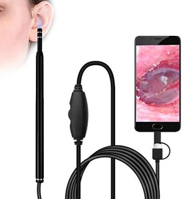 RuhZa Ear Cleaner Kit USB Otoscope-Ear Scope Cleaner(Black)