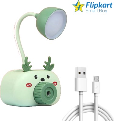 Flipkart SmartBuy 4 in 1 Camera Shaped Rechargeable Table Lamp Night Lamp with Pencil Sharpener Pen Stand Mobile Stand for Girls Boys USB Pencil Sharpener(Multicolor)