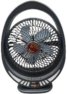 YOZO Table fan Powerful Rechargeable with LED Light Table Fan for Home, Office Desk Mini Desk Fan Portable 3 Speeds Wind Desktop Table Cooling Fan For Car Outdoor USB Fan, Led Light, Rechargeable Fan(KOHINOOR BLACK)