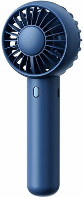 YOZO Table fan Powerful Rechargeable with LED Light Table Fan for Home, Office Desk Mini Desk Fan Portable 3 Speeds Wind Desktop Table Cooling Fan For Car Outdoor USB Fan, Led Light, Rechargeable Fan(GOITOP BLUE)