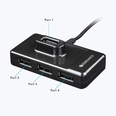 ZEBRONICS Zeb 100HB Zeb 100HB USB Hub(Black)