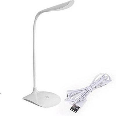 WRADER 360 Degree Flexible Study Table Lamp White Light Table Lamp with 3 Brightness Modes LED White LED Light for Study and Reading Books Led Light(White)