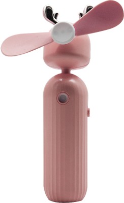 Whitecherry Mist Spray Fan Portable 2 in 1 Water Spray Electric USB Fan Cooling Air Conditioner Pink USB Air Cooler(Pink)