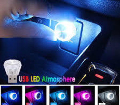IIVAAs Diamond shape Car Mini USB LED Environmental Lights For Car and home Decoration Led Light(Multicolor)
