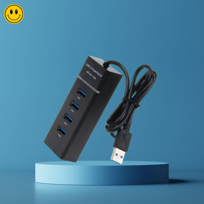 FRONY 4 in 1 USB Hub Multiport Adapter with Fast Data Transfer Speed for PC/LaptopE327 4 in 1 USB Hub Multiport Adapter with Fast Data Transfer Speed for PC/LaptopE327 USB Hub(Black)