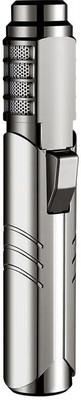HumBiG FOCUS SG006 Torch Lighter Jet Torch Lighter Steel Electronic Gas Lighter Pocket Lighter(Silver)